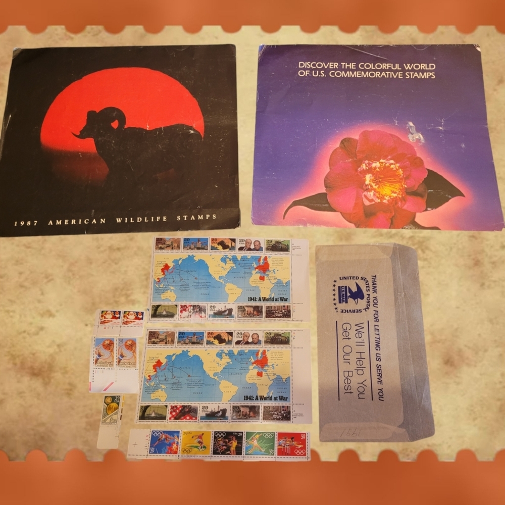 VINTAGE 1980'S/90'S U.S. COMMEMORATIVE COLLECTOR'S STAMPS ~ VARIOUS STAMPS "MNH"